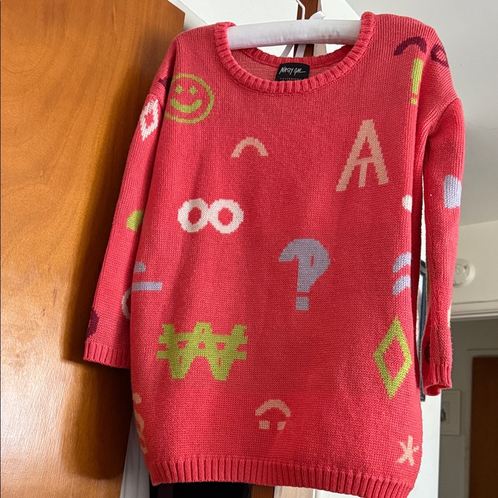 NastyGal Oversized Women's Sweater - Pink